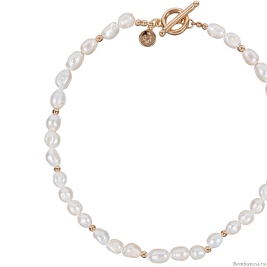 Колье Fiore Luna, String of Pearls Сarabiner, BL4508 G